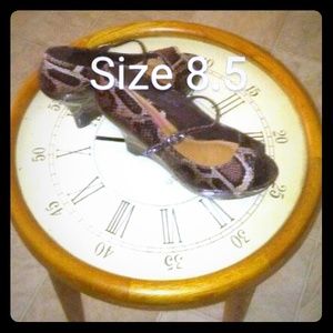 Snake Skin Patterned Sandals